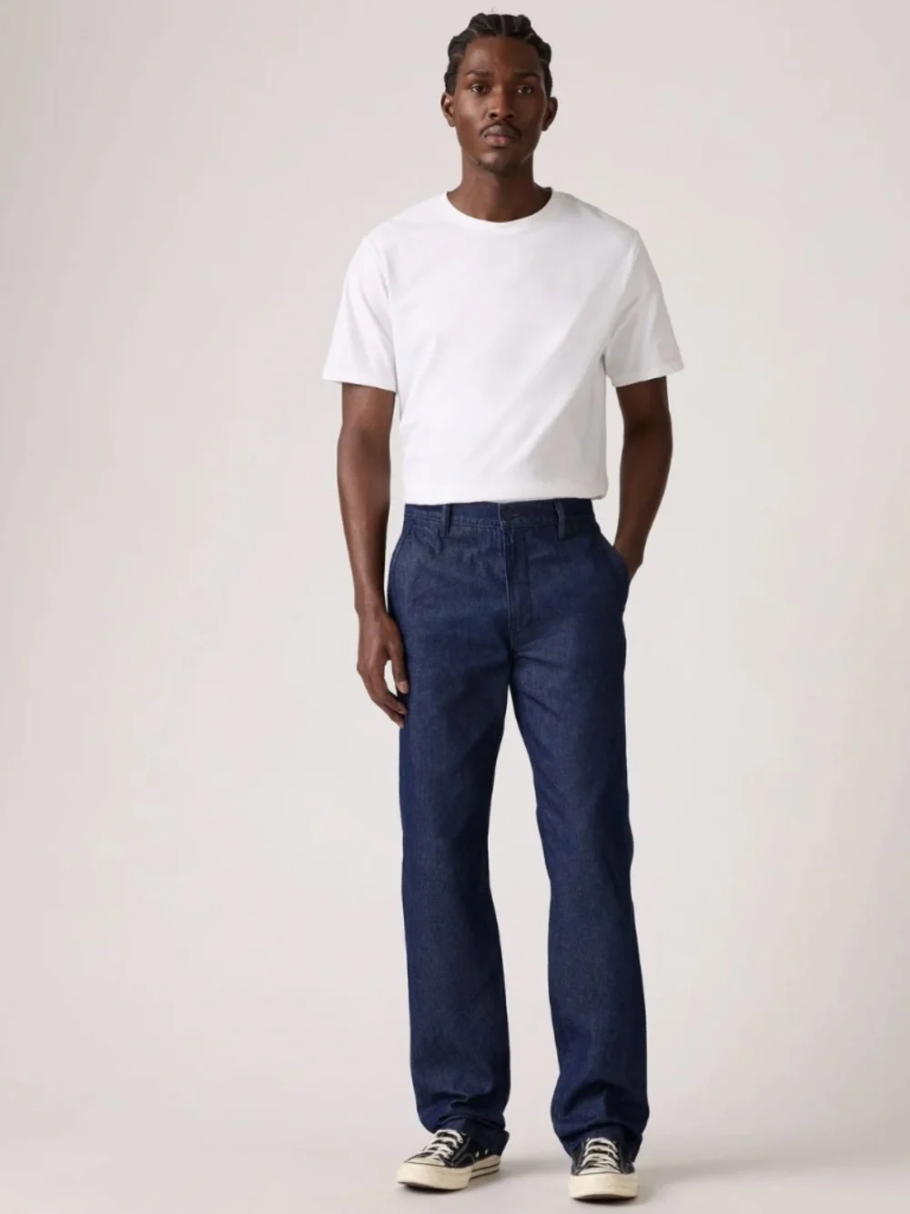 Levi's Men's Size 36 X 34 Half Past Rinse XX Chino Relaxed Straight Denim Jeans